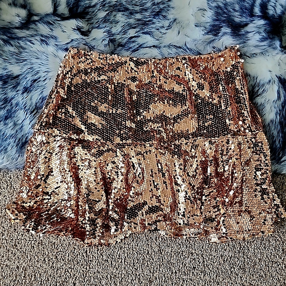 TCEC Pink Sequin Mini Skirt